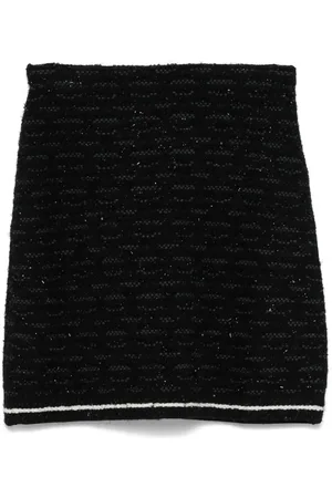 D.EXTERIOR Falda corta de tweed