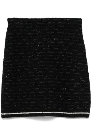 D.EXTERIOR Falda corta de tweed