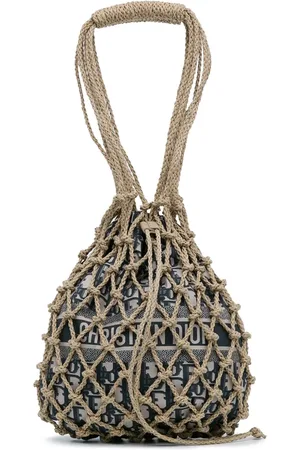 Dior Bolsa de hombro Woven Rope and Oblique Technical Fabric Net 2020