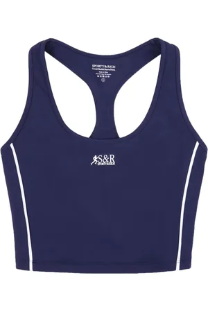 Sporty & Rich Top corto con logo estampado