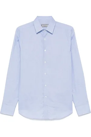 CANALI Camisa con motivo de cuadros mini
