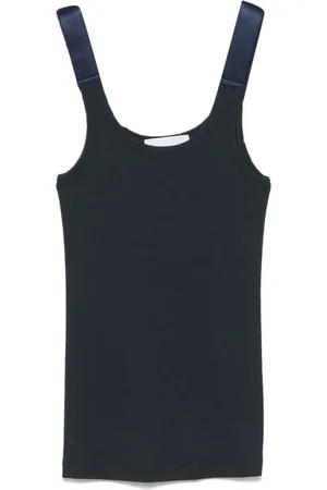 Helmut Lang Camiseta tejida de canalé