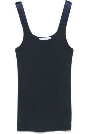 Helmut Lang Camiseta tejida de canalé
