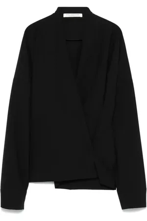 Serafini Blusa con tiras cruzadas