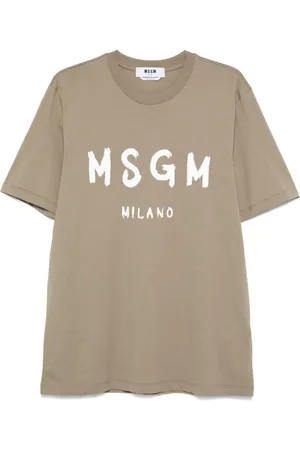Msgm Playera con logo estampado