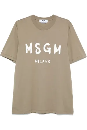 Msgm Playera con logo estampado