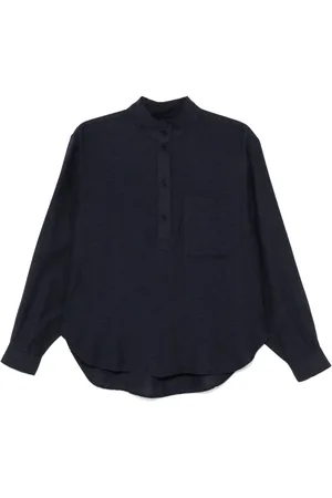 Closed Blusa con cuello mao