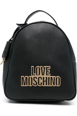 Moschino Mochila con placa del logo