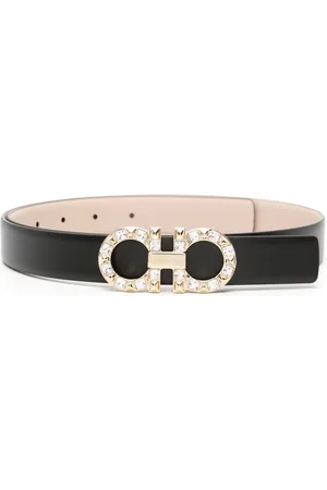 Salvatore Ferragamo Cinturón con placa del logo