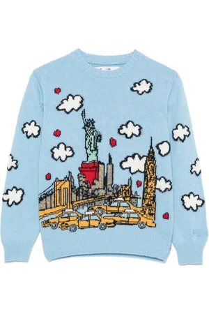 MC2 SAINT BARTH Suéter con motivo New York en intarsia