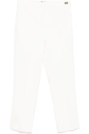 Elisabetta Franchi Pantalones de crepé con detalle de abertura