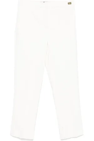 Elisabetta Franchi Pantalones de crepé con detalle de abertura