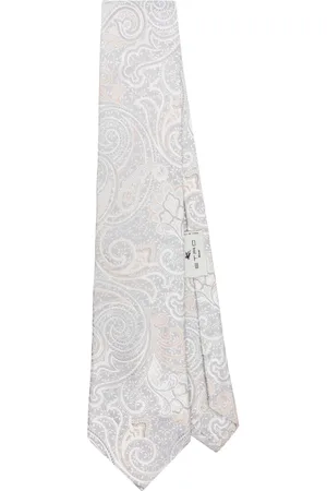 Etro Corbata con motivo de cachemira en jacquard
