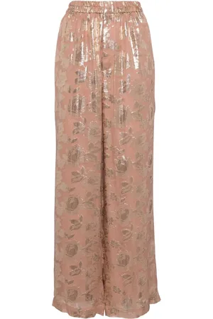 BIYAN Pantalones palazzo con estampado floral