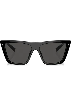 Prada Lentes de sol con armazón cuadrada y micas oscuras