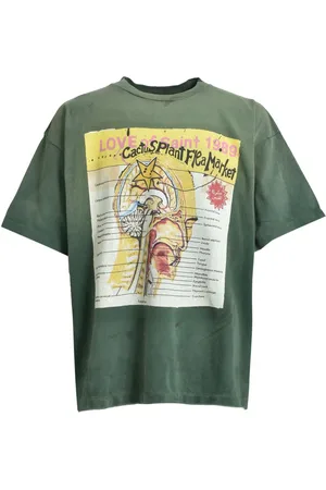 SAINT MXXXXXX Playera con estampado gráfico de x Cactus Plant Flea Market