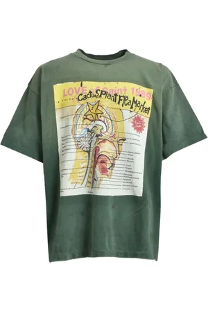 SAINT MXXXXXX Playera con estampado gráfico de x Cactus Plant Flea Market
