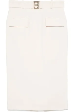 Blugirl Falda midi con placa del logo