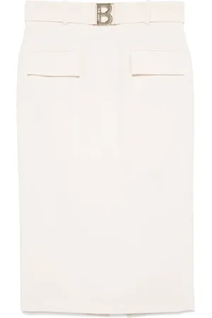 Blugirl Falda midi con placa del logo