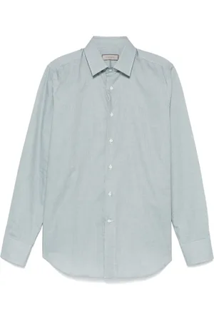 CANALI Camisa con motivo de cuadros mini