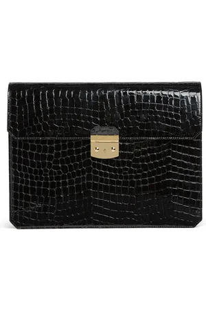 Dsquared2 Bolsa de mano con efecto de piel de cocodrilo