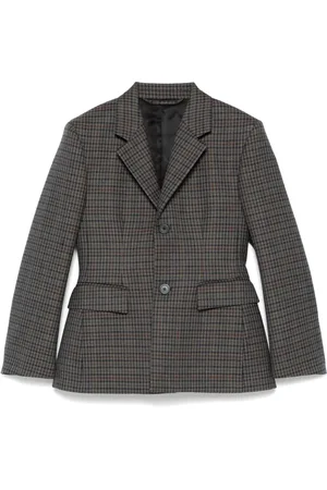 Balenciaga Blazer con motivo de cuadros