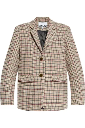 Ganni Blazer a cuadros