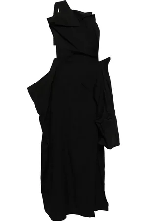 YOHJI YAMAMOTO Vestido con detalle de tirantes