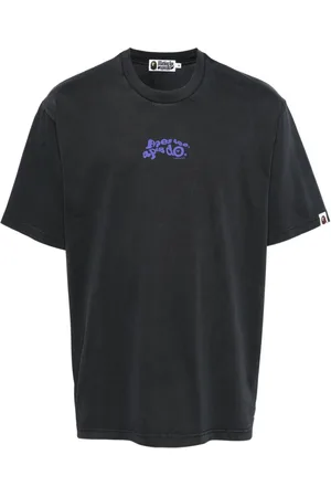 A Bathing Ape Playera con logo estampado