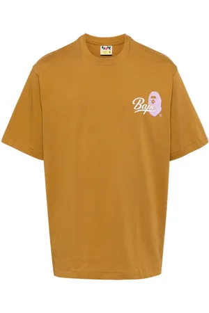 A Bathing Ape Playera con logo estampado