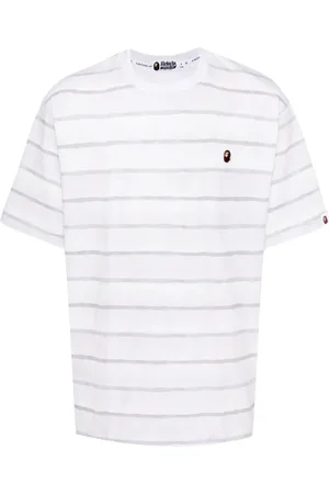 A Bathing Ape Playera con motivo de rayas