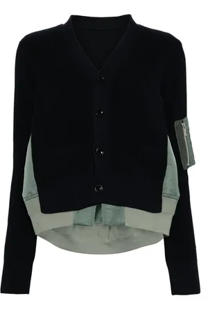 SACAI Cárdigan con paneles