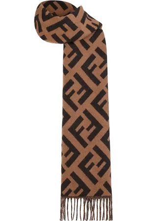 Fendi Bufanda tejida con logo en jacquard