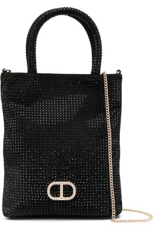 Twin-Set Tote mini con detalles de cristal
