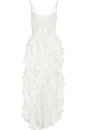 Giambattista Valli Vestido asimétrico con volantes