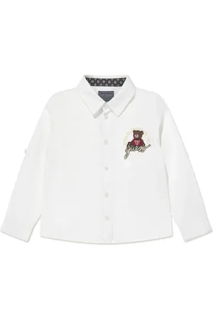 Guess Camisa con motivo de oso bordado