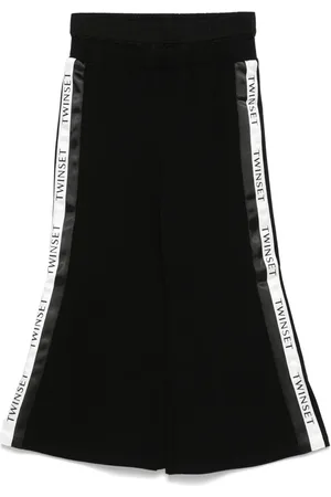 Twin-Set Pants con ribete del logo