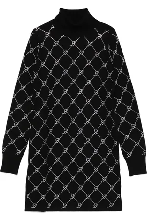 MISS BLUMARINE Vestido con logo de strass
