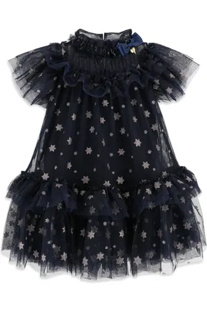 Angels Face Vestido de tul con estrellas estampadas