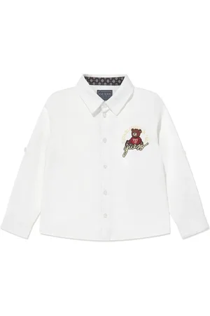 Guess Camisa de popelina con logo bordado
