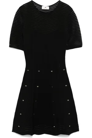 Elisabetta Franchi Vestido corto con motivo de espiga