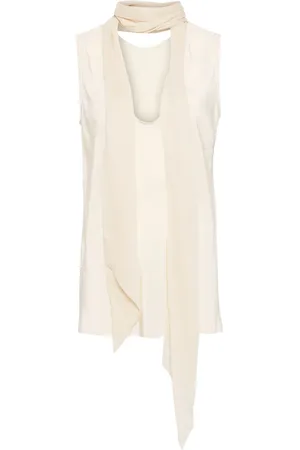 Helmut Lang Blusa de mascada sin mangas