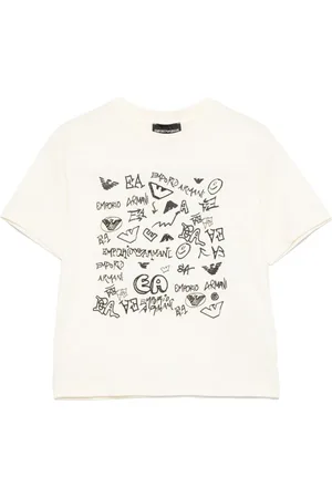 Emporio Armani Playera con logo estampado