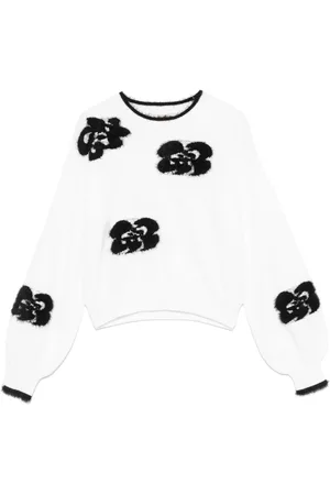 Twin-Set Suéter con bordado floral
