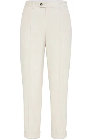 Brunello Cucinelli Pantalones ajustados con pinzas