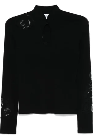 Blugirl Top con panel de encaje