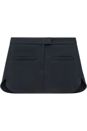 Courrèges Falda corta con diseño curvo
