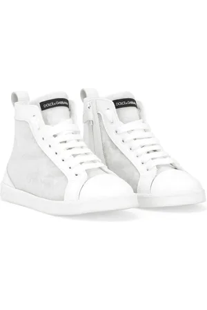 Dolce & Gabbana Tenis de malla con logo estampado
