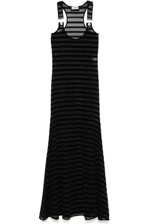 Jean Paul Gaultier Vestido largo con diseño afelpado