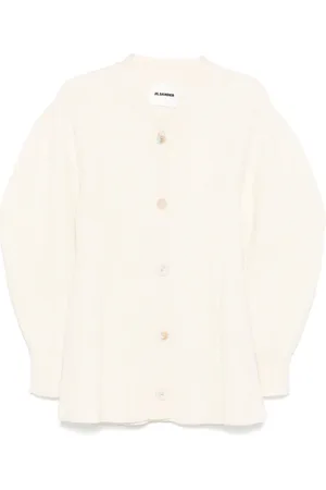 Jil Sander Cárdigan tejido de canalé
